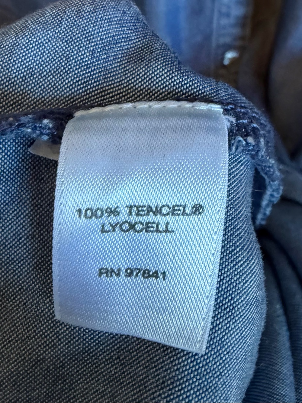 J Jill Tencel Denim A-line Shirt Dress. Size XL Blue. Very GUC. So Soft! - Picture 4 of 5